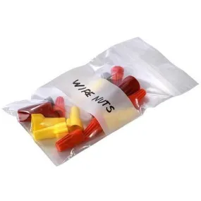 2 mil White Block Reclosable Poly Bags. - 18" x 24"