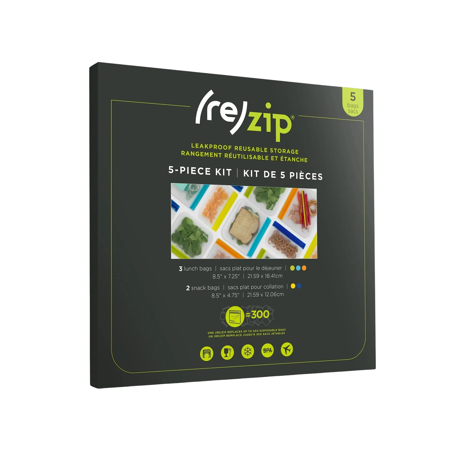 5-piece Flat Bag Starter Kit - Multicolor