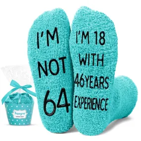 64th Years Old Birthday Gifts for Women - Socks for 64 Year Olds, Gift Ideas for 64 Year Olds, Best Gifts for 64 Year Old Woman