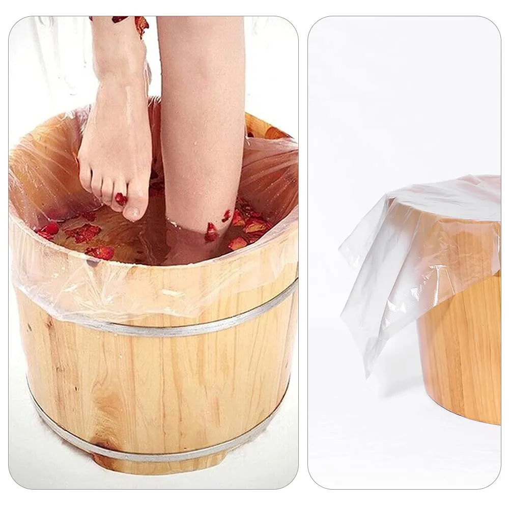 80 Pcs Disposable Foot Bath Bag Thicken Foot Bath Basin Bags Multifunctional Foot Tub Liners Disposable for Massage Centers Bath Centers Home Foot Spa Pedicure