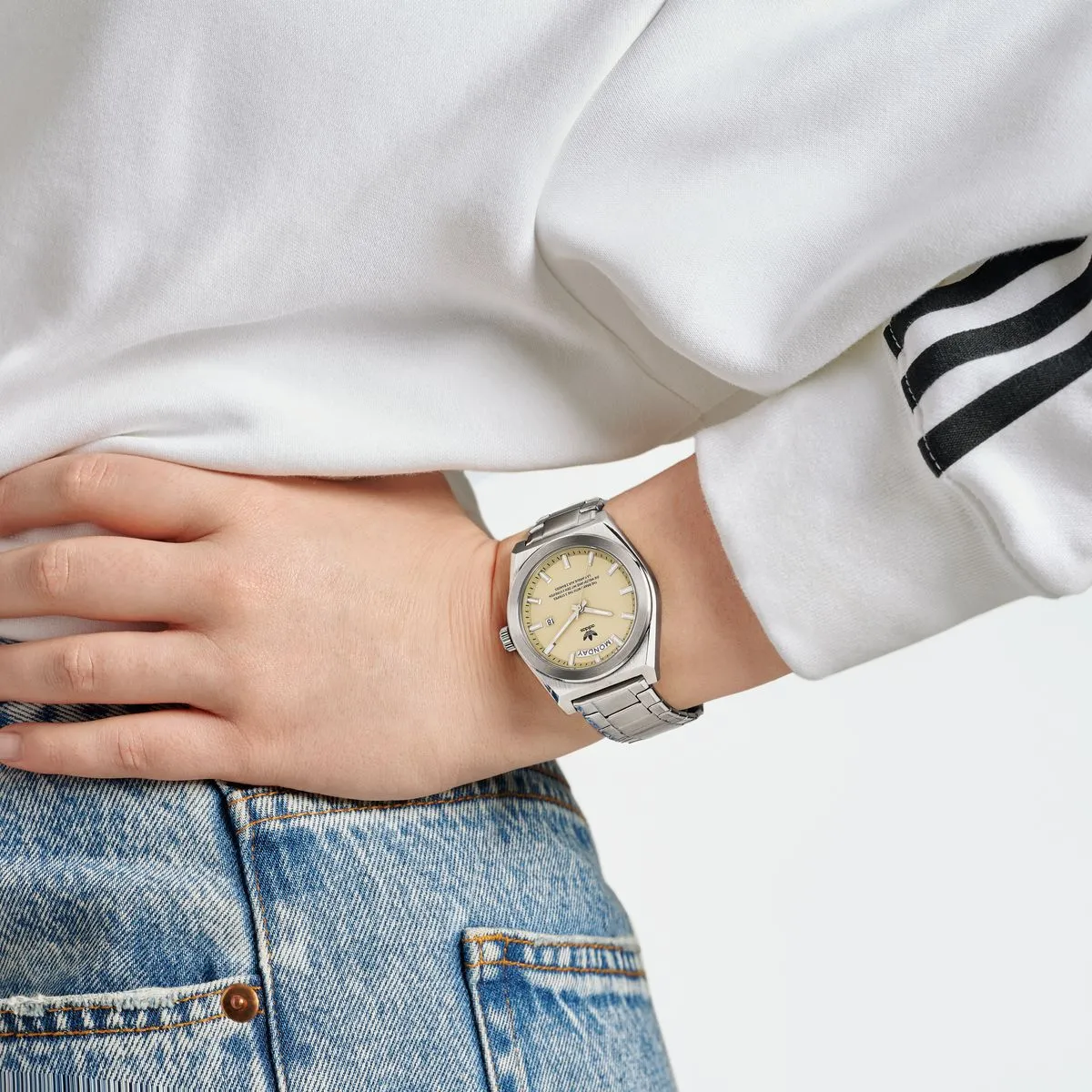 Adidas Originals Beige Dial Unisex Analog Watch - AOSY23541