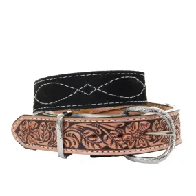 B1205 - Black Suede Belt