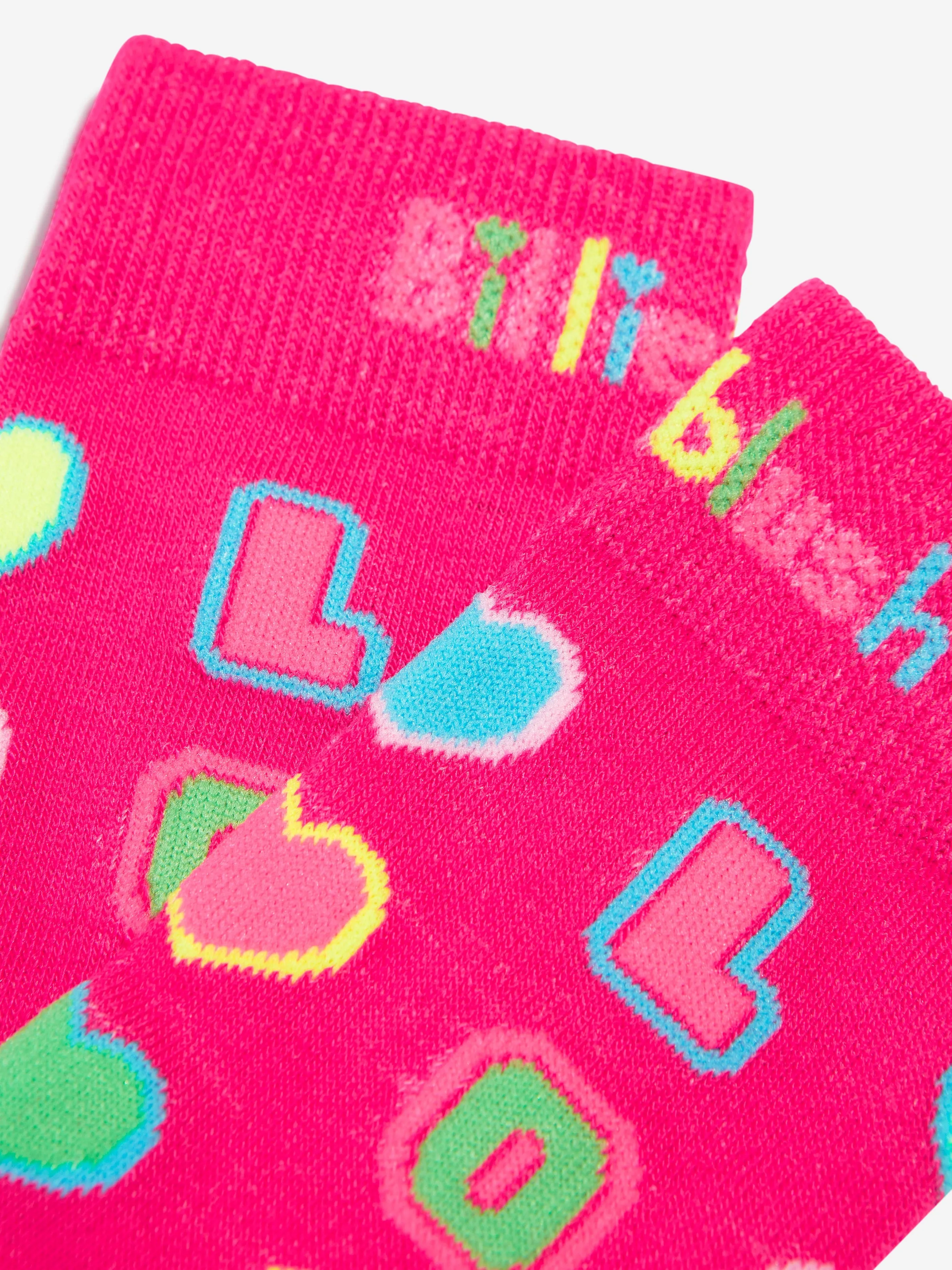 Billieblush Girls LOL Socks in Pink