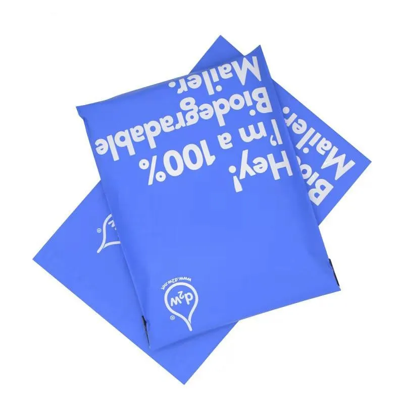 Biodegradable Courier Bag - Waterproof Self-Seal Pouch for Clothing Packages, Express Mail, Postal Use (50pcs/lot)