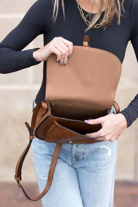Blair Foldover Buckle Crossbody Bags