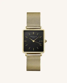 Boxy Black Gold Mesh