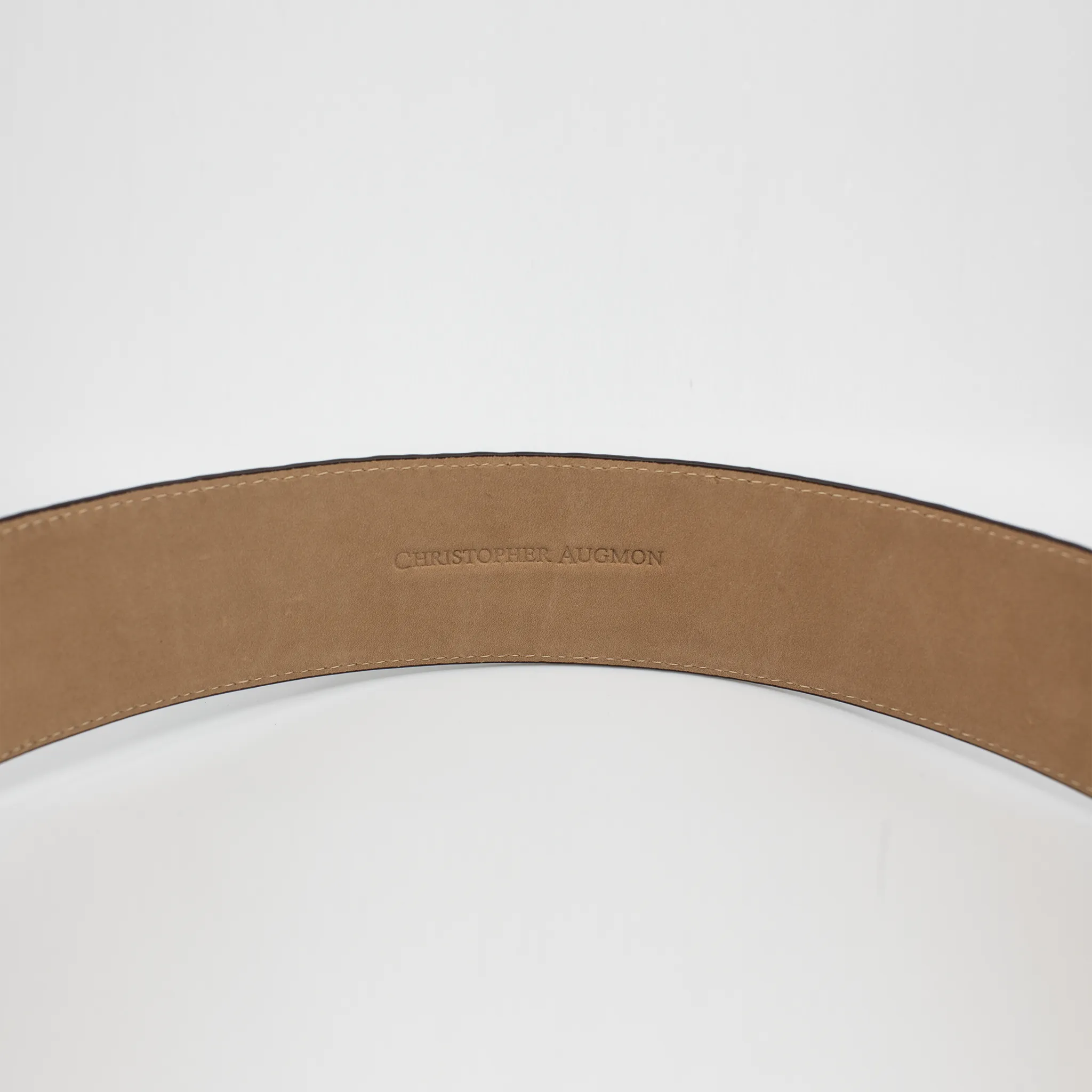 CA Hampton Natural Python Couture waist belt