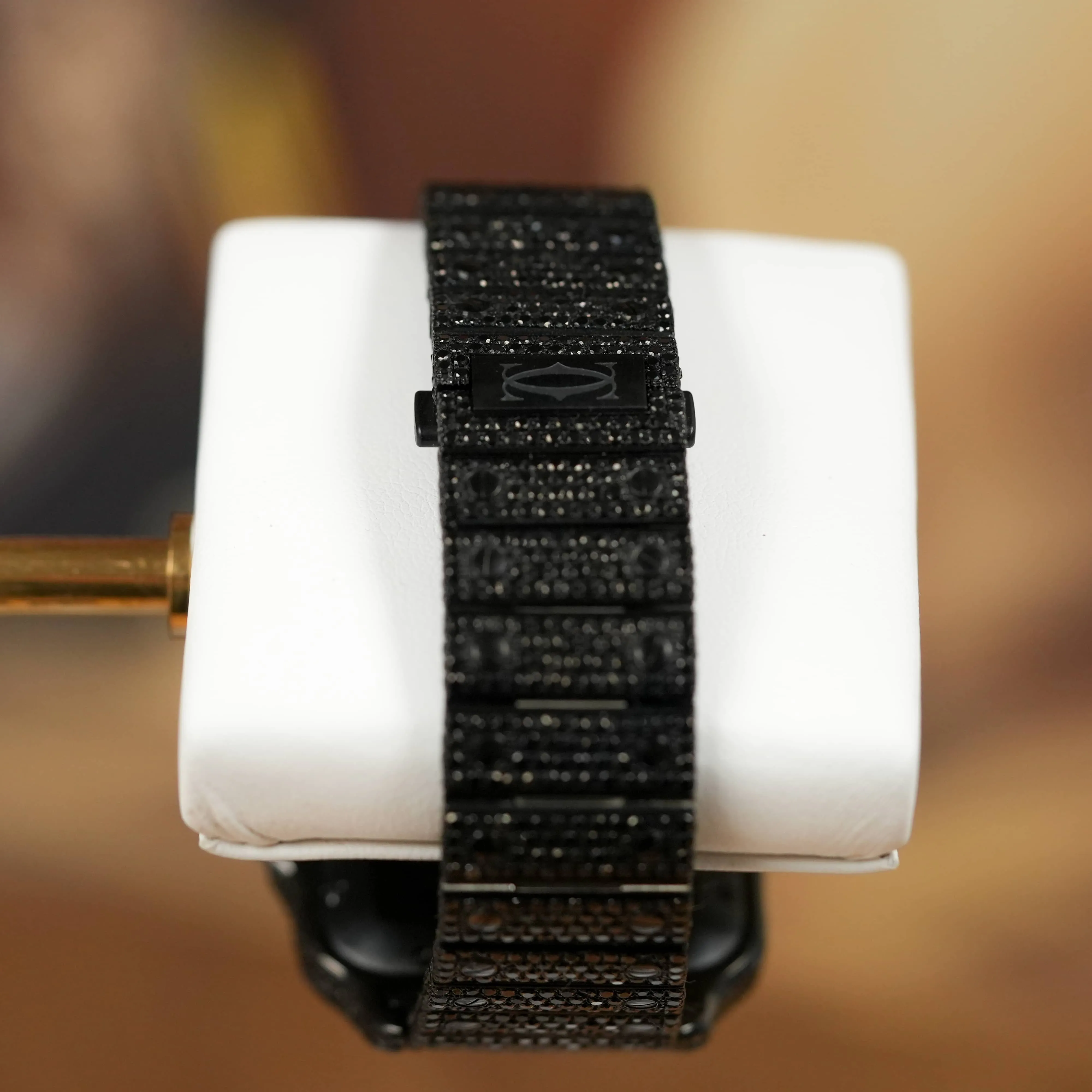 Cartier Santos Automatic 39.8mm - Black Iced Out