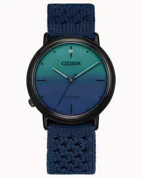Citizen Ecosphere Blue Dial Strap Watch EM1005-00L