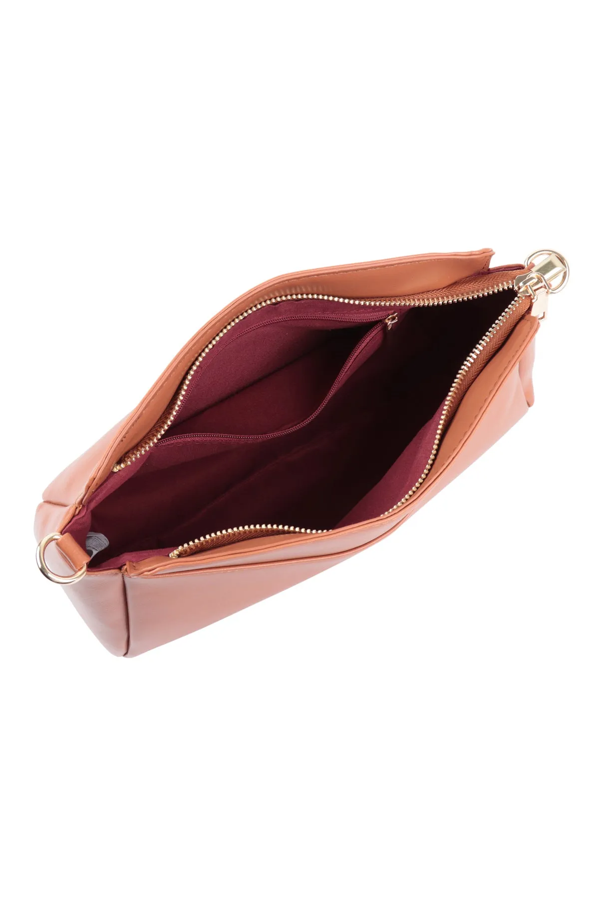 CONVERTIBLE LEATHER CROSSBODY/POUCH BAG (NOW $9.75 ONLY!)