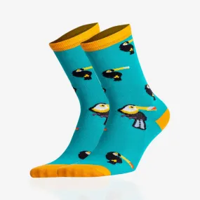 Cotton, Colourful, Toucan Themed Socks