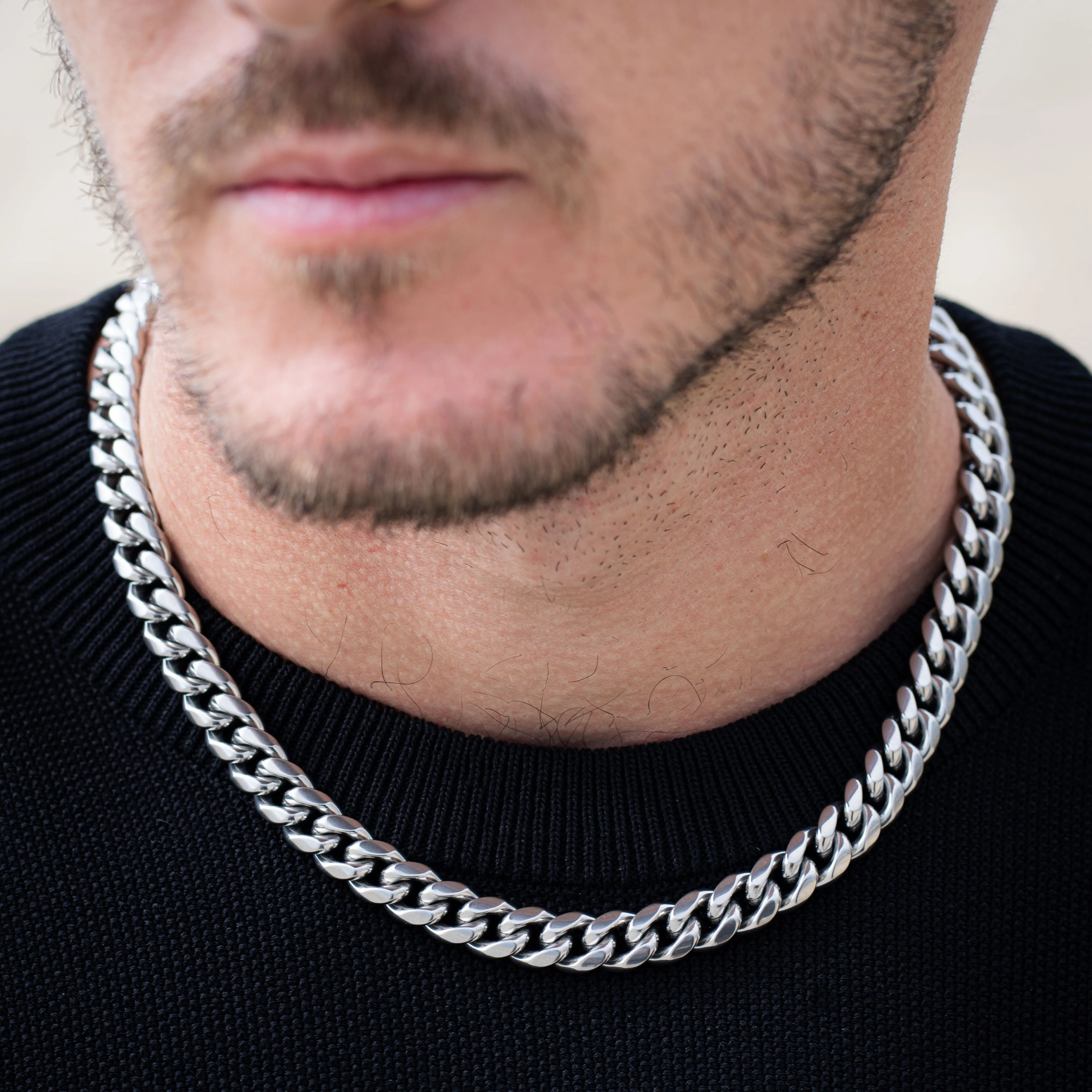 Cuban Link Chain 10mm - Silver RG165