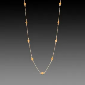 Delicate Gold Dot Necklace