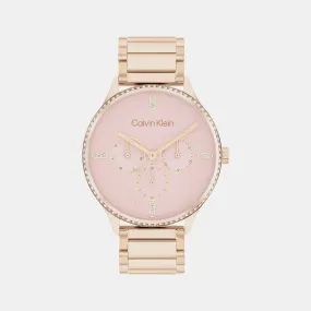 Dress Women's Pink Dial Multi-Function Stainless Steel Watch 25200370