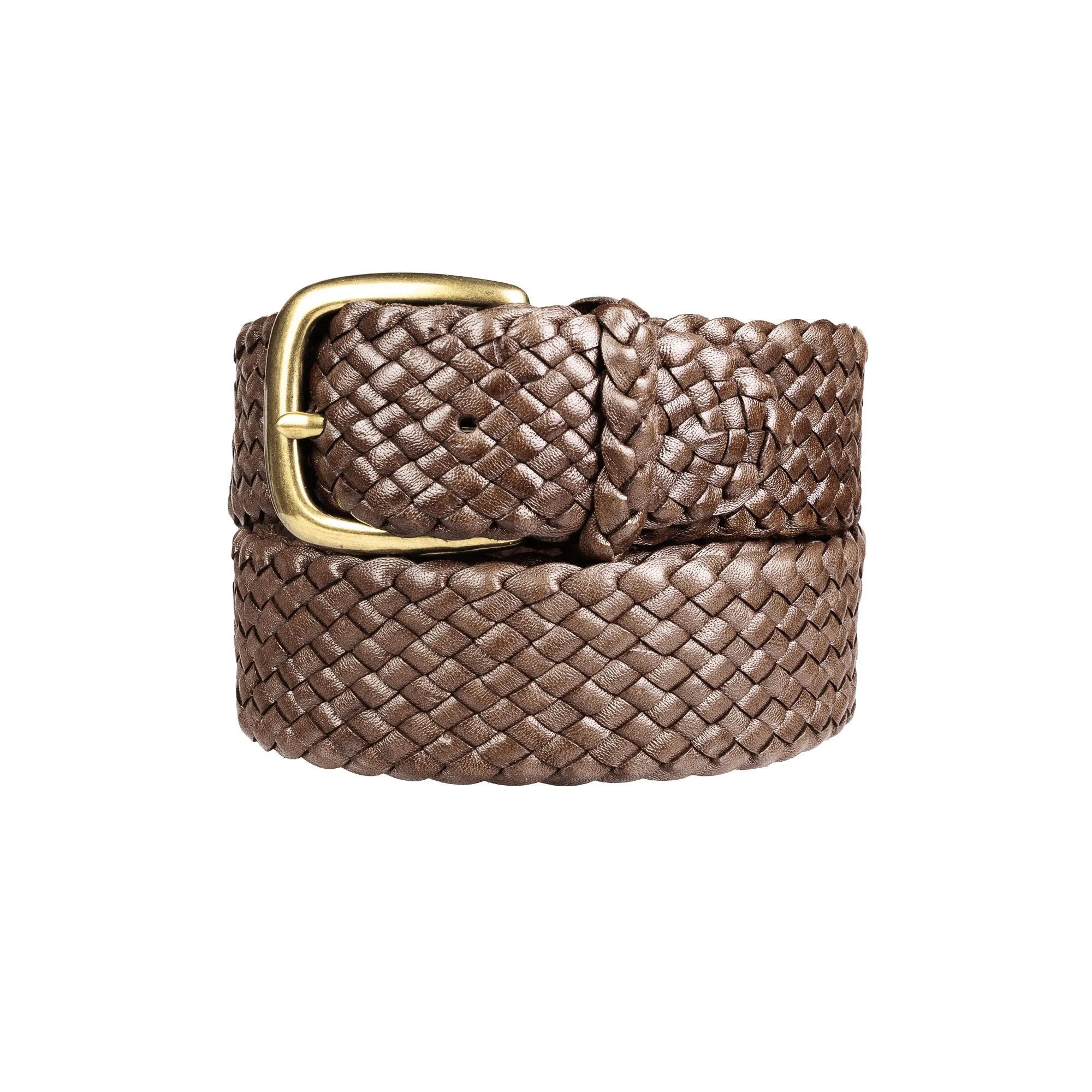 Drover Kangaroo Plaited Mens Buckle Belt (35mm Wide)