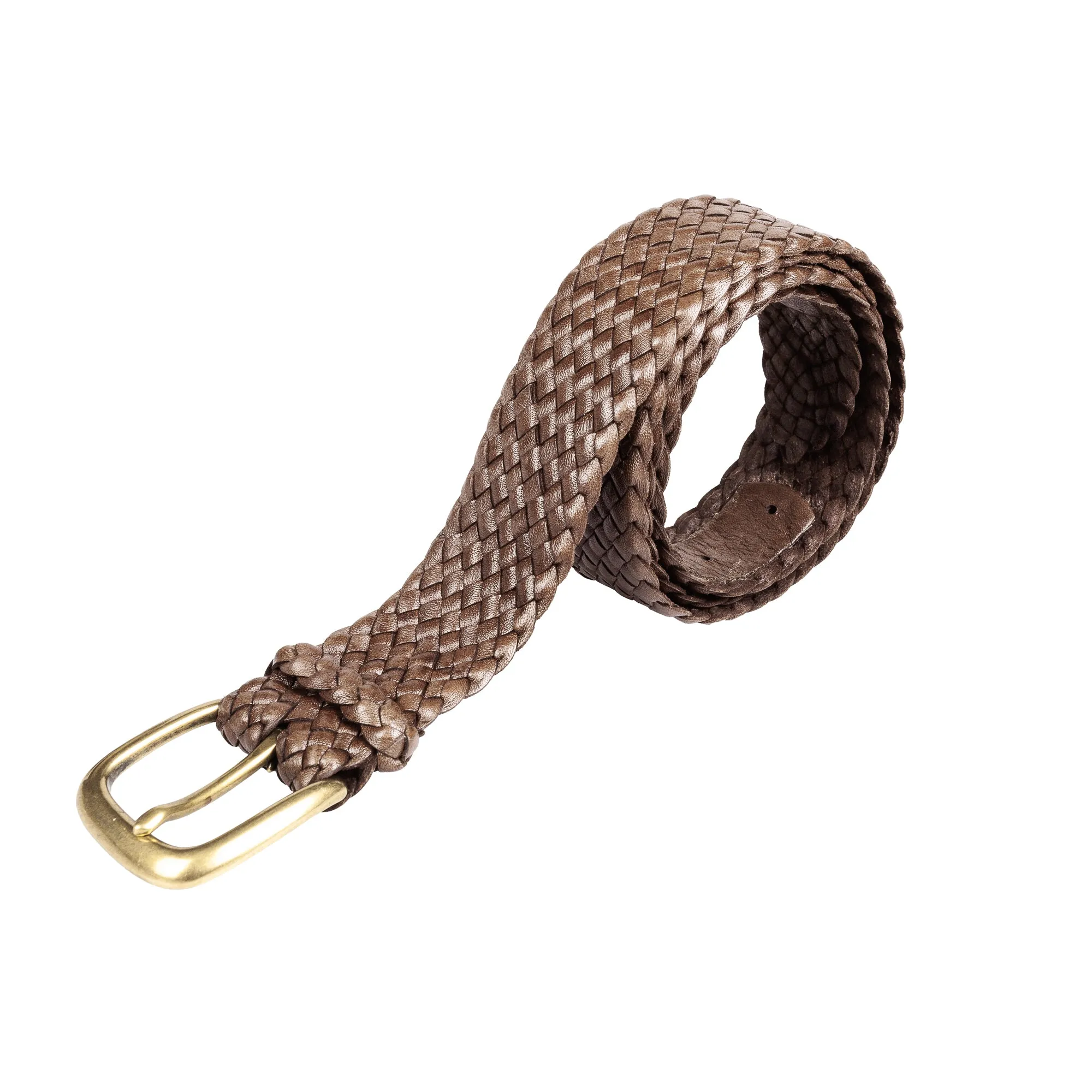 Drover Kangaroo Plaited Mens Buckle Belt (35mm Wide)