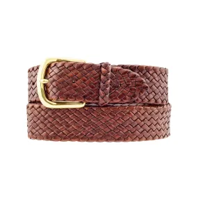 Drover Kangaroo Plaited Mens Buckle Belt (35mm Wide)