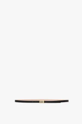 Exclusive Micro Frame Belt In Black Leather
