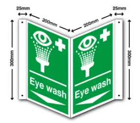 Eye wash   arrow down