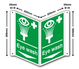 Eye wash   arrow down