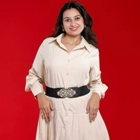 Fashionable Colourblock Elastic Belt For Women