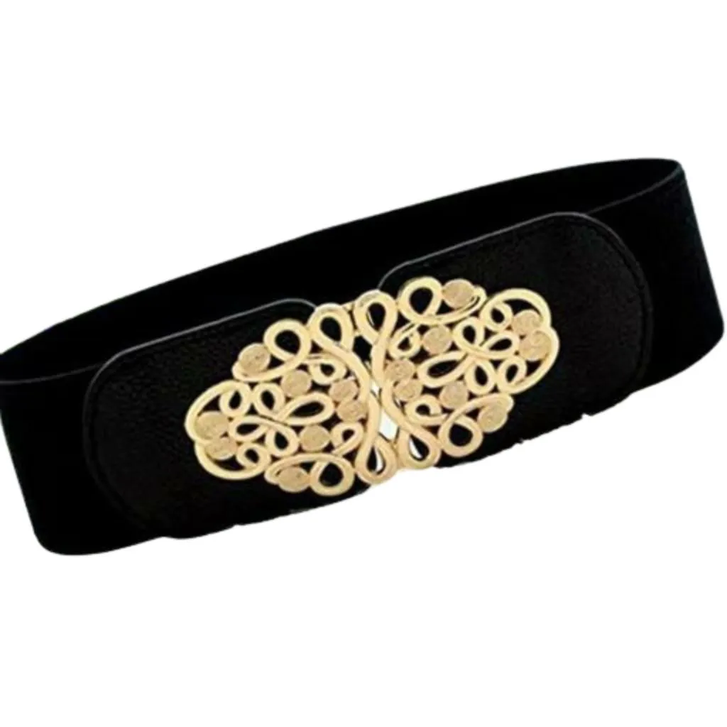 Fashionable Colourblock Elastic Belt For Women