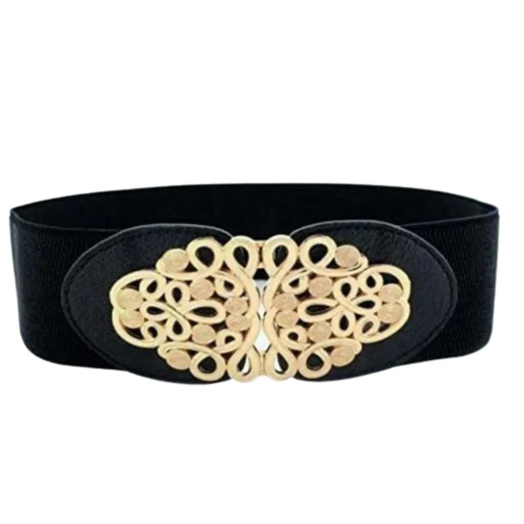 Fashionable Colourblock Elastic Belt For Women