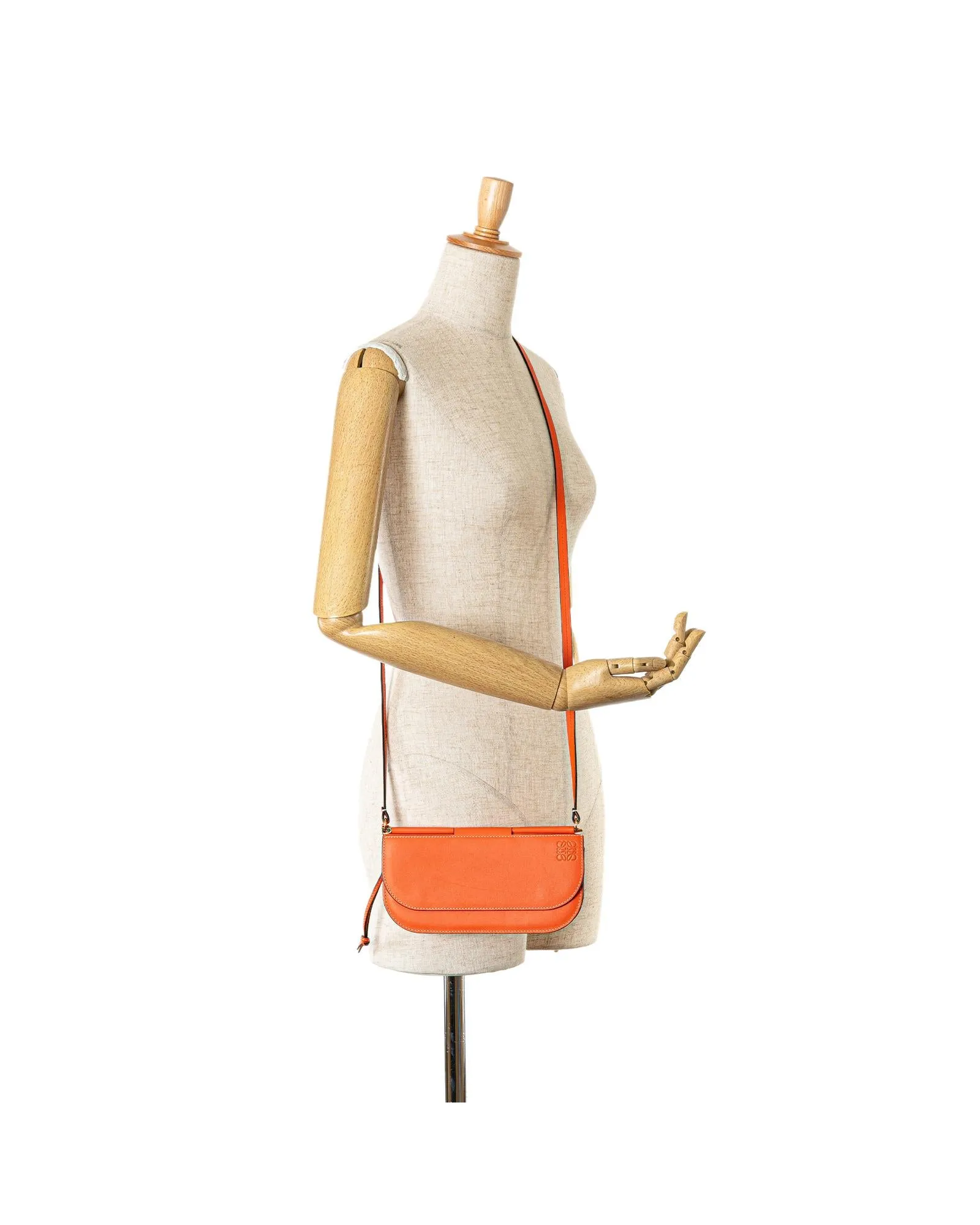 Gate Pochette Leather Crossbody Bag with Interior Pockets