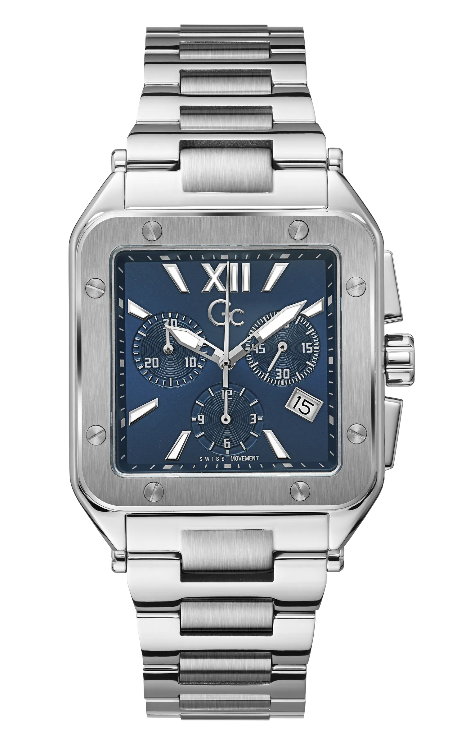 GC Blue Dial Quartz Chronograph Men Watch - Z08003G7MF
