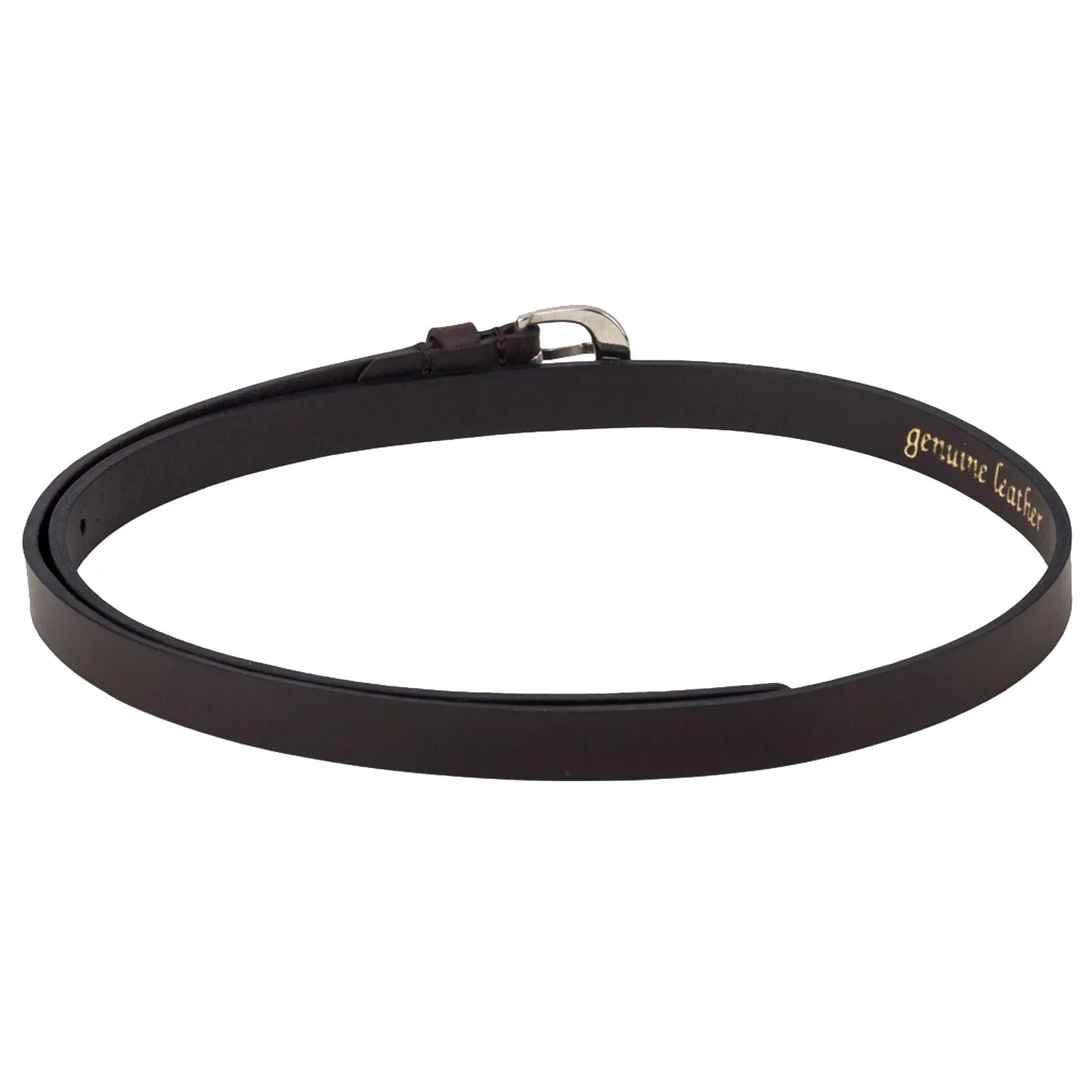 Genuine leather dark brown Women's Belt