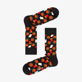 Happy Socks | HAMBURGER SOCK  { BLACK