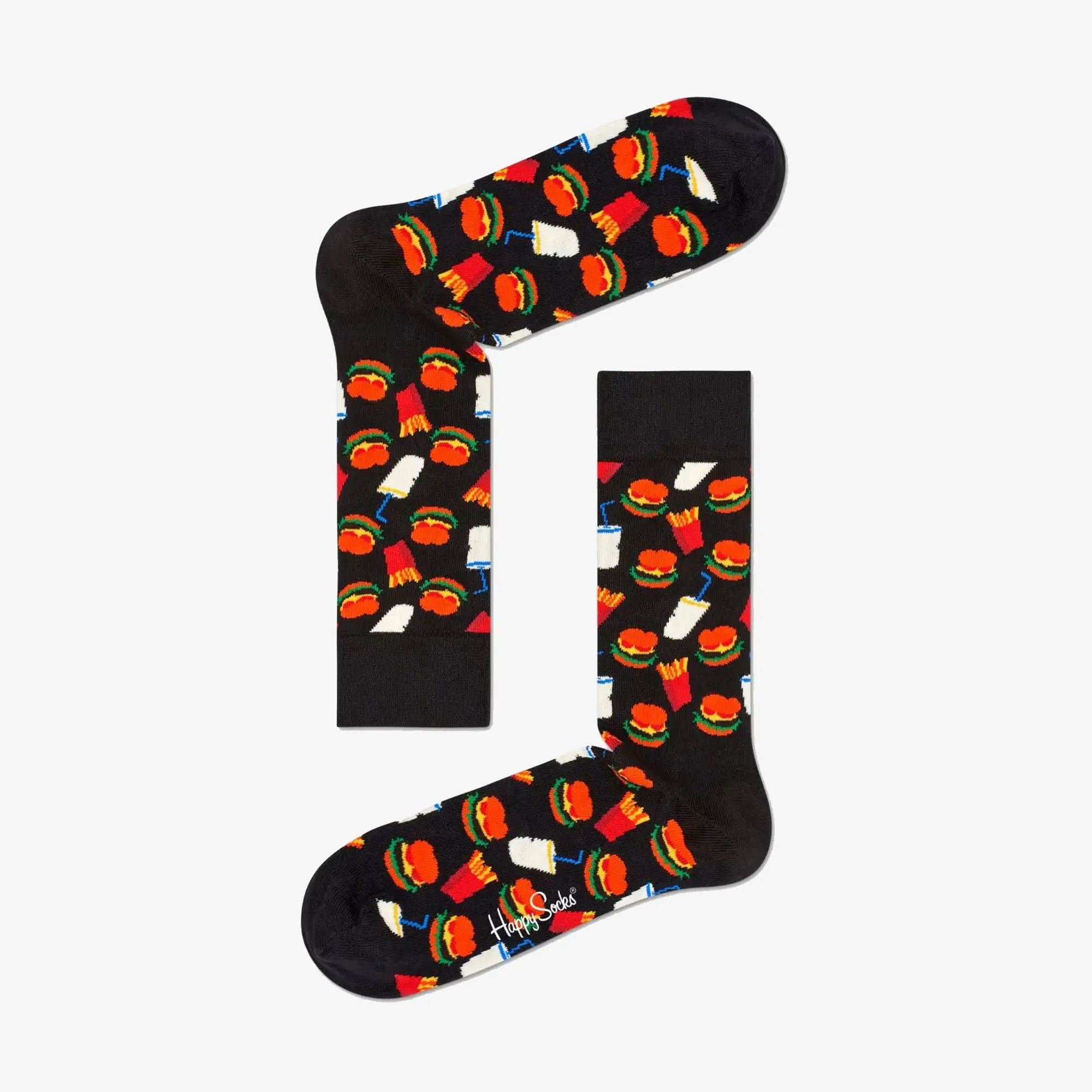 Happy Socks | HAMBURGER SOCK  { BLACK