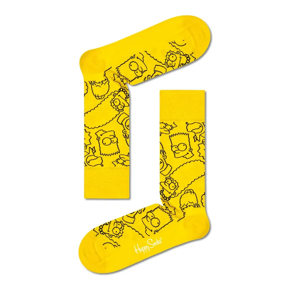 Happy Socks: The Simpsons Family Sock Yellow