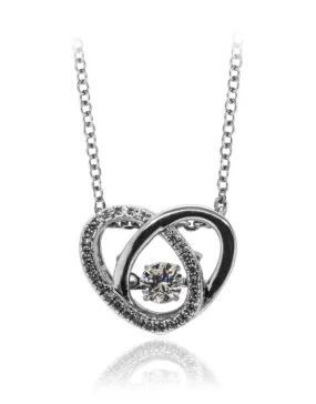 Heart Shimmering Stone Pendant