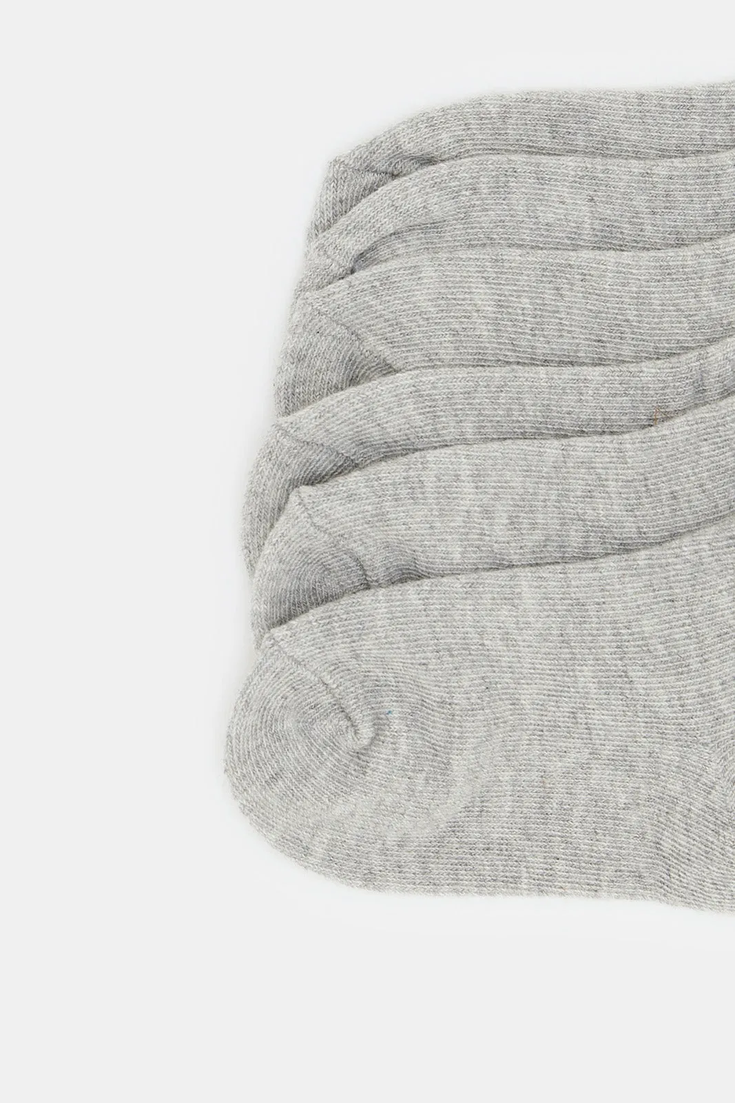 Infant Boys Grey Ankle Length Socks (3 Pairs)
