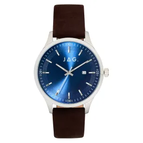 JAG Fitzroy Blue and Brown Watch J2690