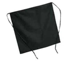 Johnson Rose 30985 Half Apron - Black 27-1/2 inch x 26-1/2 inch | Denson CFE