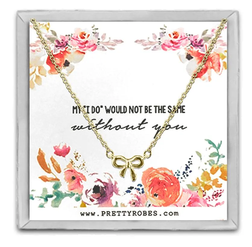 Knot Necklace - Gold - Design C