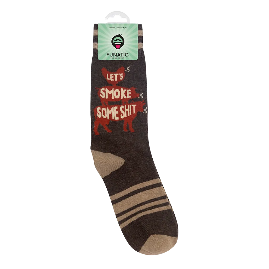 Let's Smoke Some Shit BBQ Socks