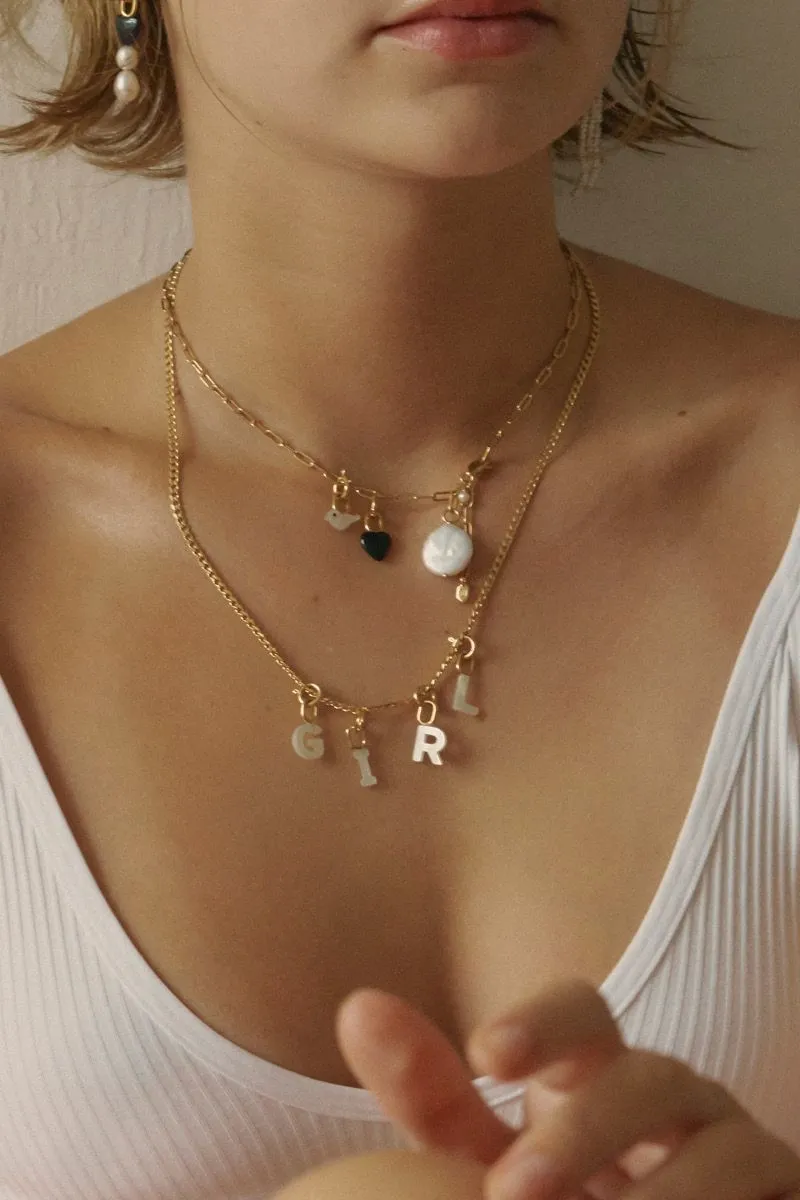 Maria Black Saffi Necklace 43 Gold