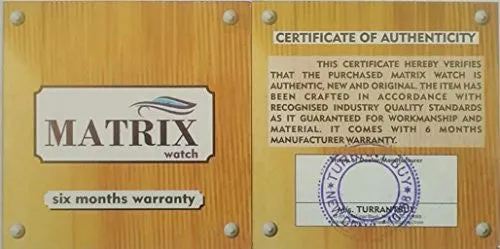 Matrix Analog Black Dial Men's Watch-CPR-ARM-BK