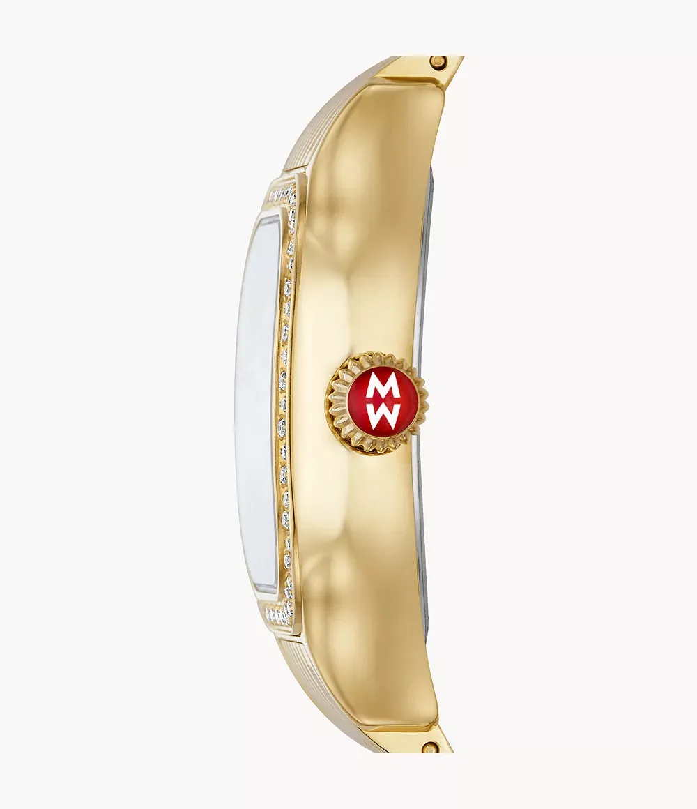 Meggie 18K Gold-Plated Diamond Watch MWW33B000007