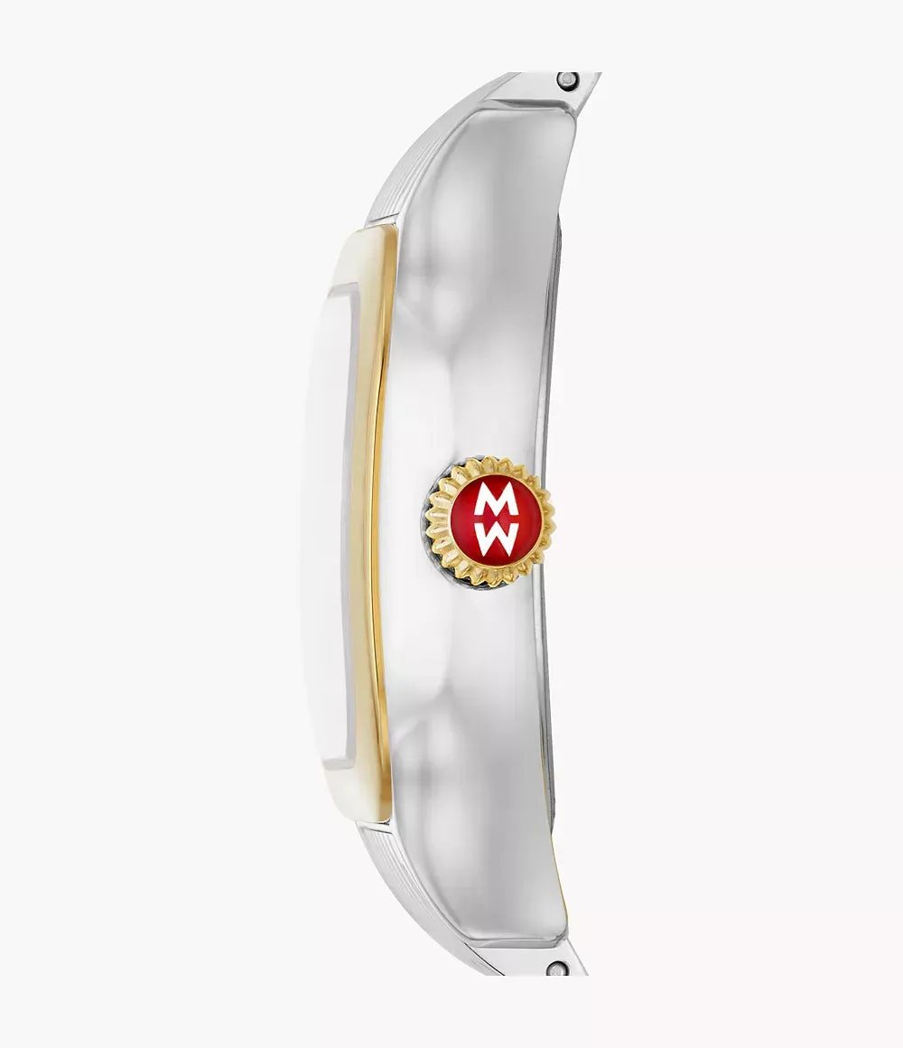Meggie Two-Tone 18K Gold-Plated Diamond Dial Watch MWW33B000009