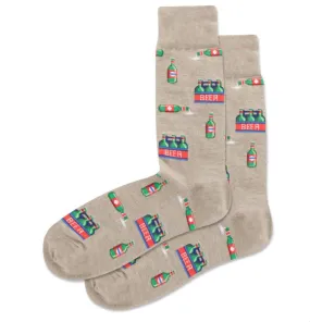 Men's Six Pack Crew Socks/Hemp Heather Final Clearance