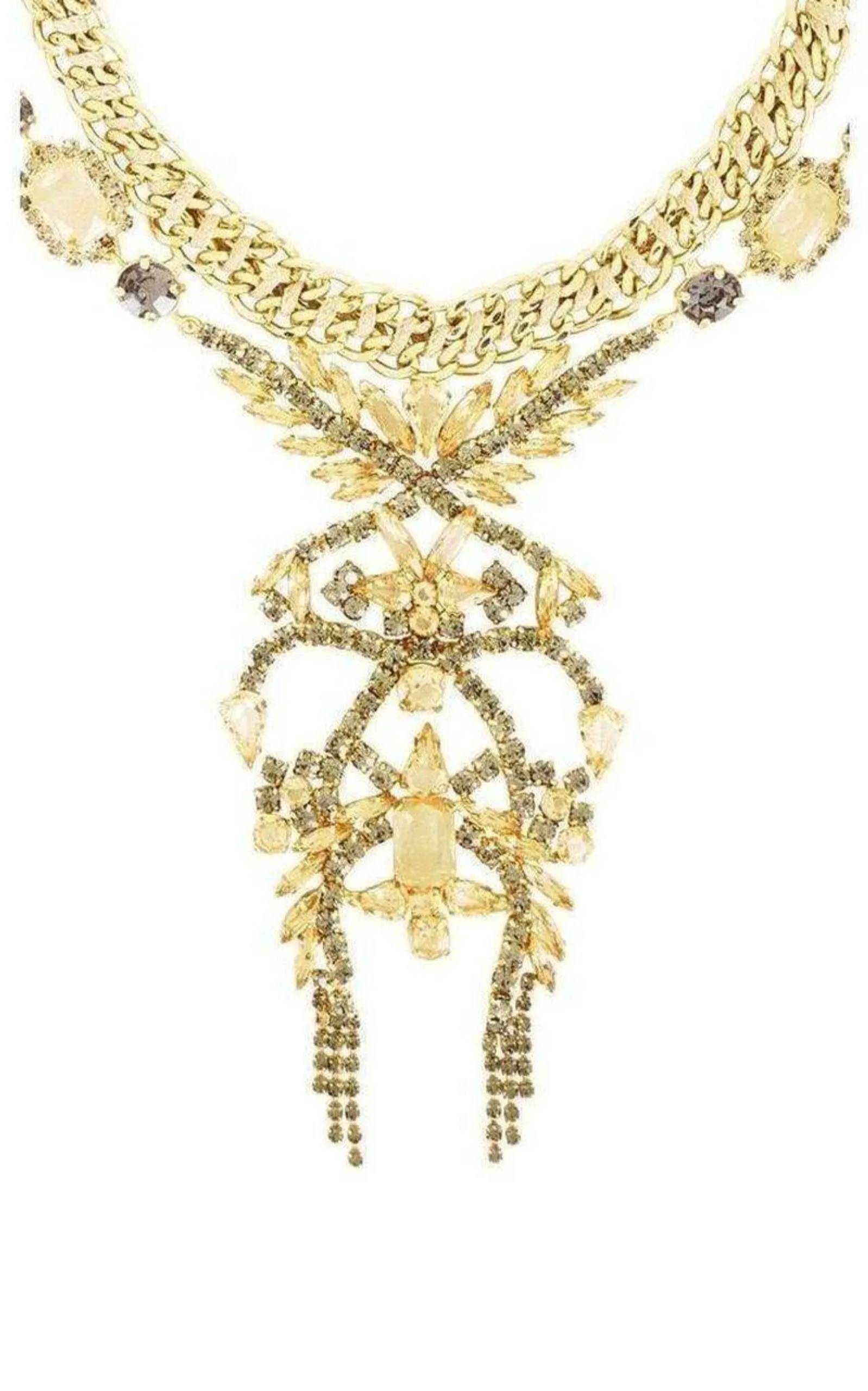 Mixed Stone Statement Necklace