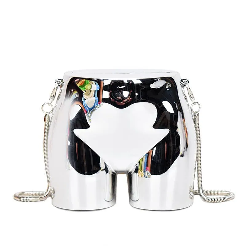 Niche butt shape crossbody acrylic small bag