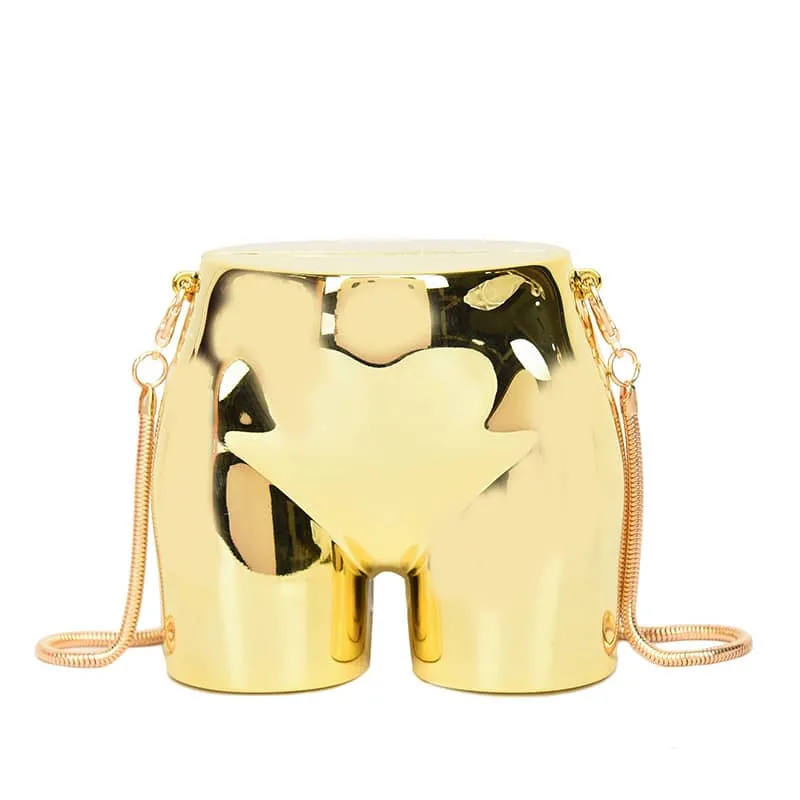 Niche butt shape crossbody acrylic small bag