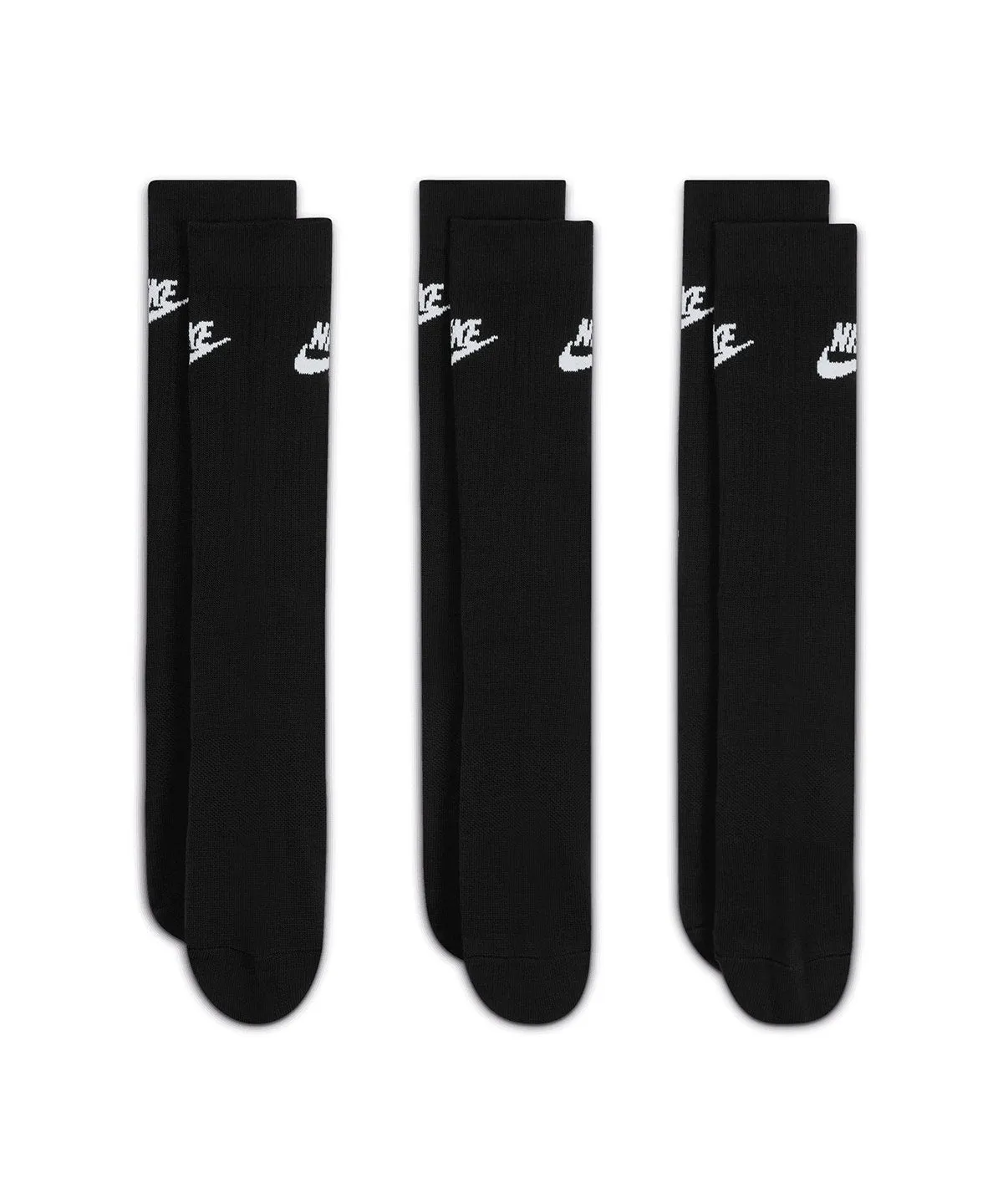 Nike everyday essential crew socks (3 pairs) | Black/White
