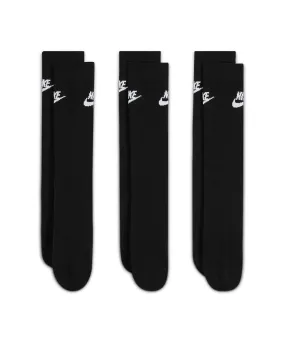 Nike everyday essential crew socks (3 pairs) | Black/White