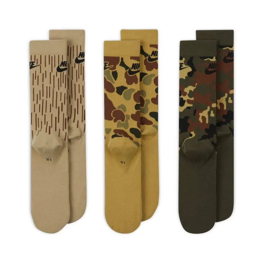 Nike Everyday Essential Crew Socks Multi Colour(3 Pairs)